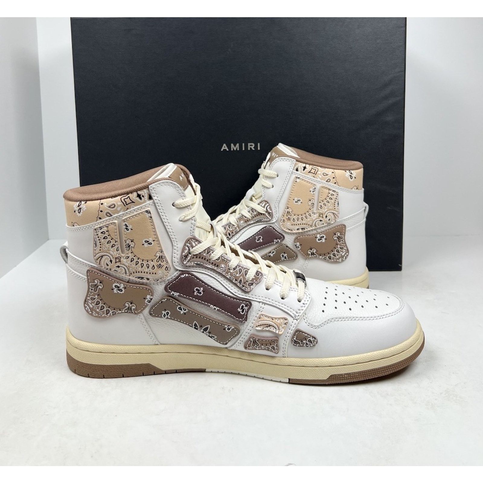 Amiri Size 47EU/14US - Amiri Skel Top Hi Bandana NEW Size US 14 / EU 47 - 5 Thumbnail