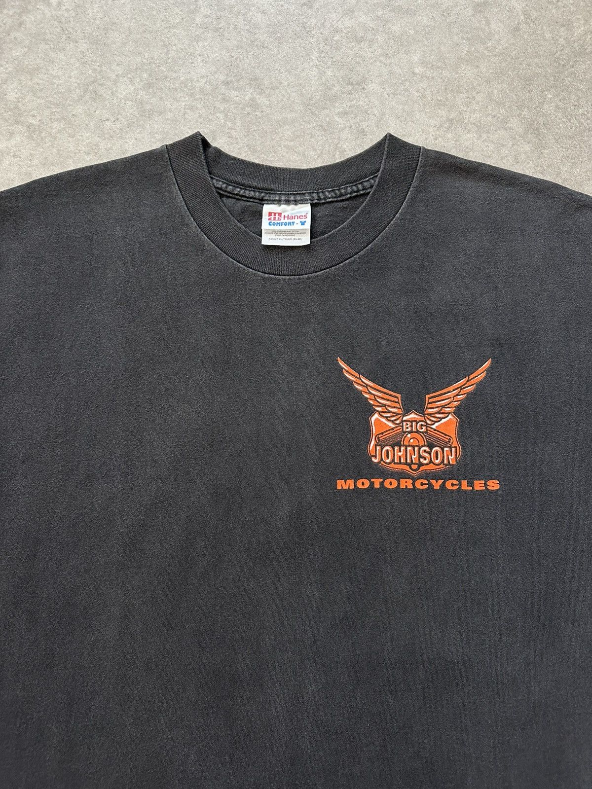 Big Johnson Shirt The Bitch Fell Off 90s Faded Biker Tee