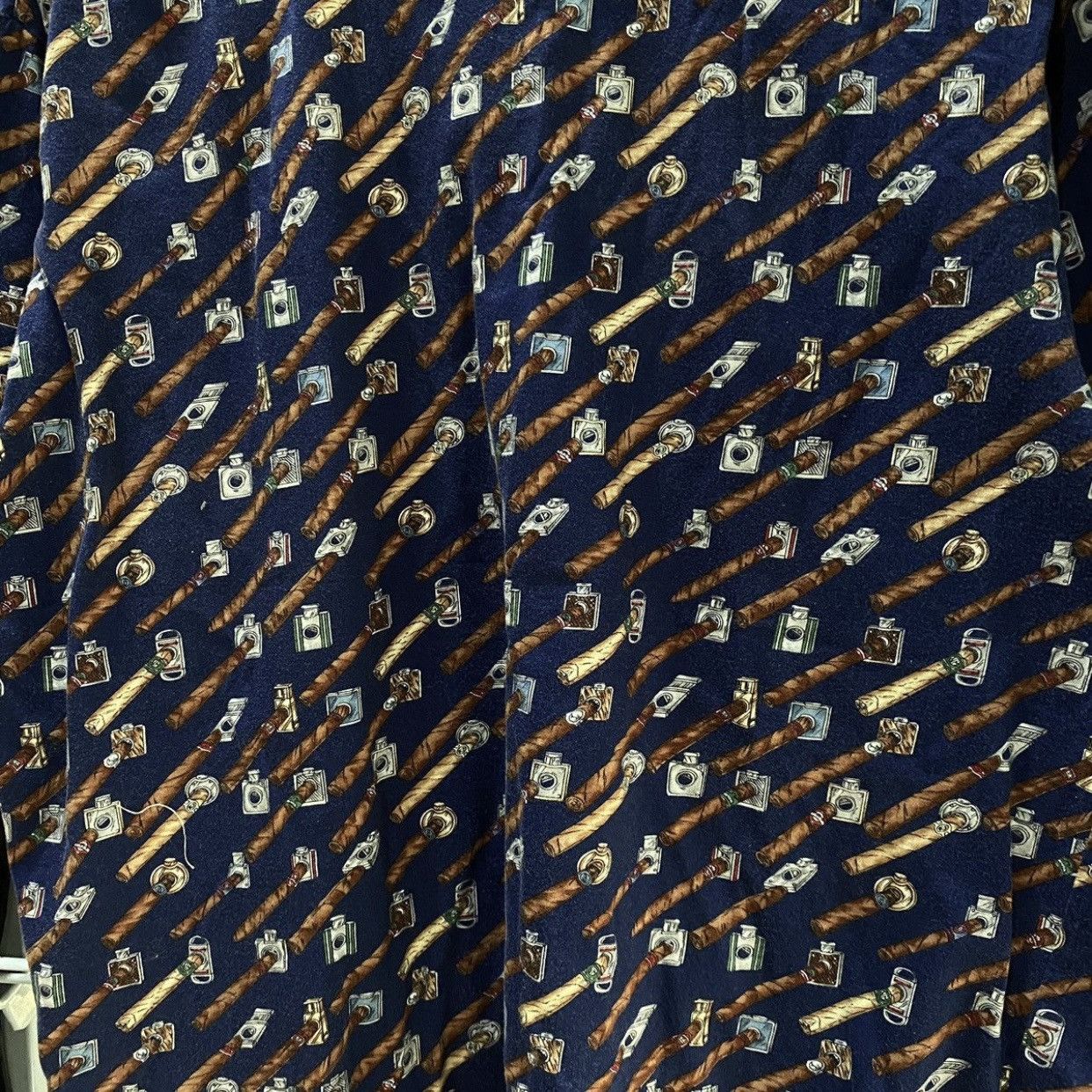 Nicole Miller Vintage 90s Nicole Miller Cigar & Liquor Novelty Print Polo Size US L / EU 52-54 / 3 - 5 Thumbnail