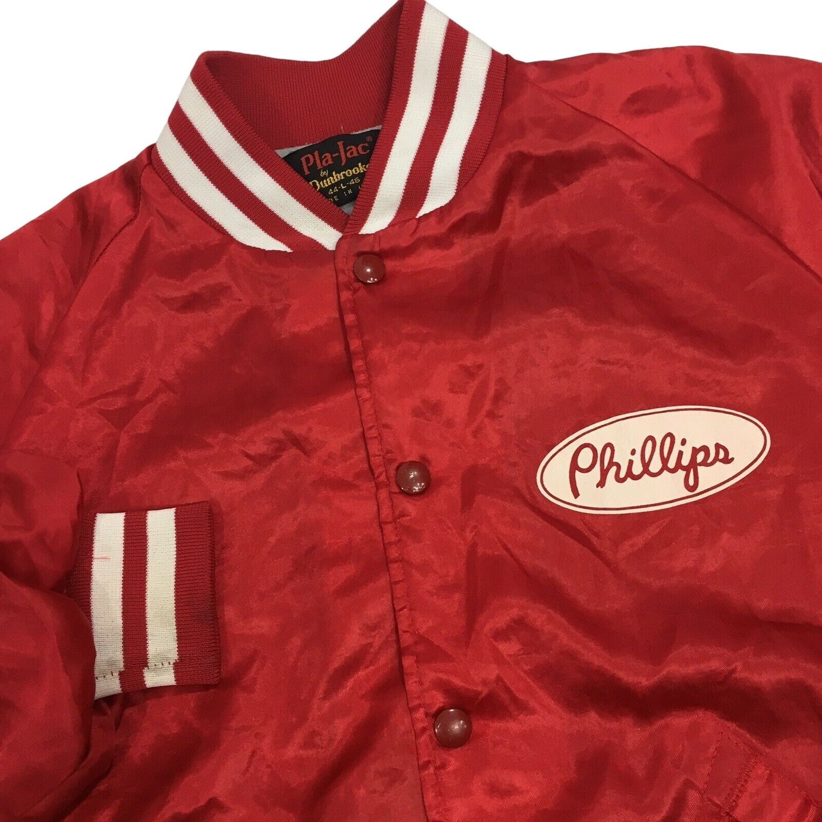 Dunbrooke Vtg Pla-Jac Dunbrooke SATIN PHILLIPS Transportation Jacket Size US L / EU 52-54 / 3 - 2 Thumbnail