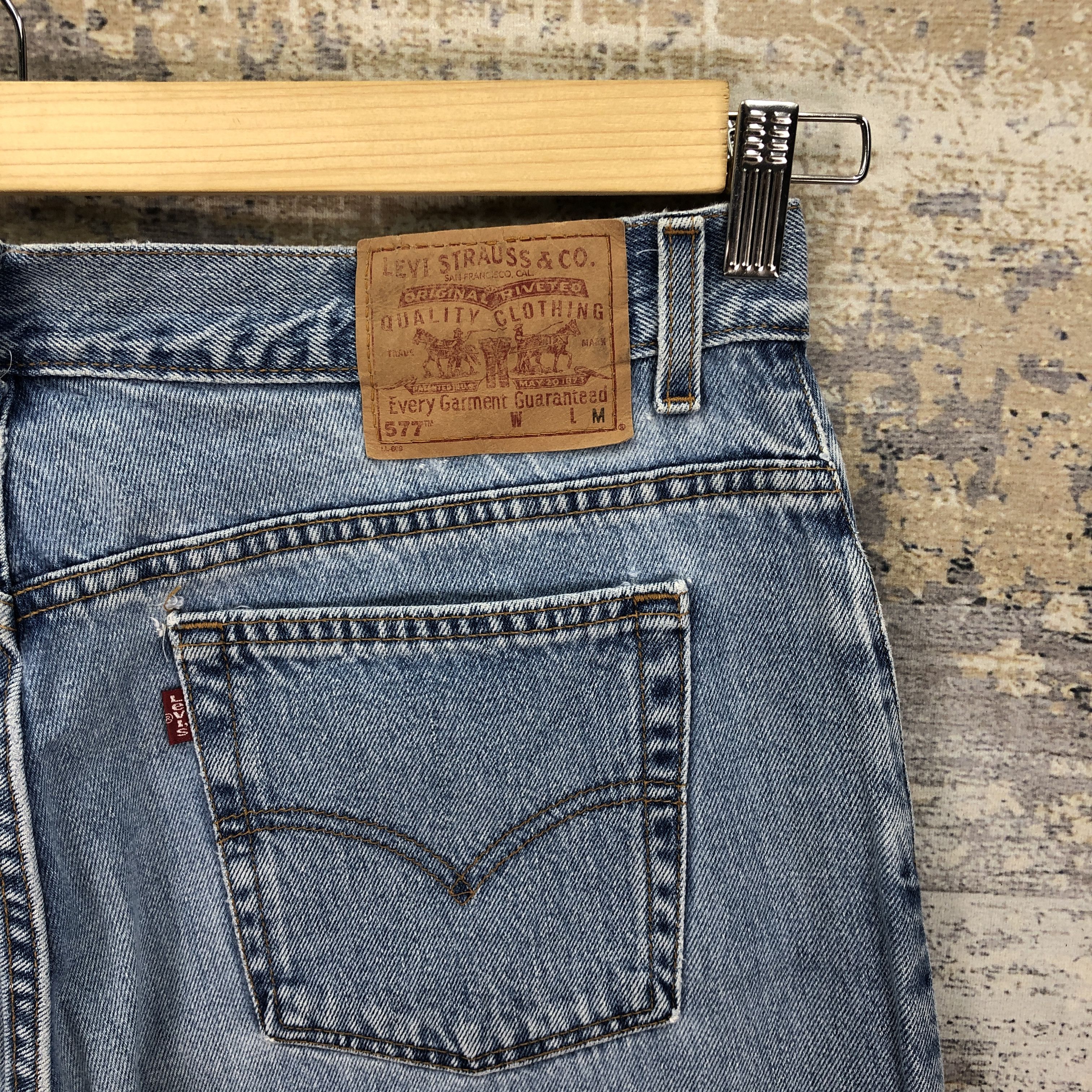 Levi's Vintage 90's Levis 577 Jeans Levi's Faded Light Wash Denim Size US 34 / EU 50 - 5 Thumbnail