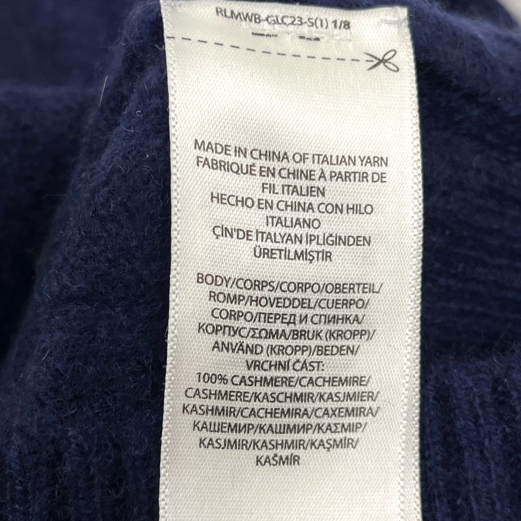 Polo Ralph Lauren Polo Ralph Lauren Cashmere Sweater Womens S Blue Cable Knit Ribbed Crew Academia Size S / US 4 / IT 40 - 3 Thumbnail