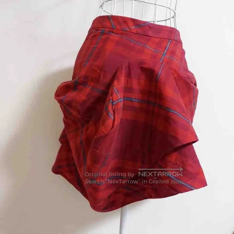 Vivienne Westwood Vivienne Westwood size 1 Plaid Bud Deformed Skirt Size 42" / US 20 - 4 Thumbnail