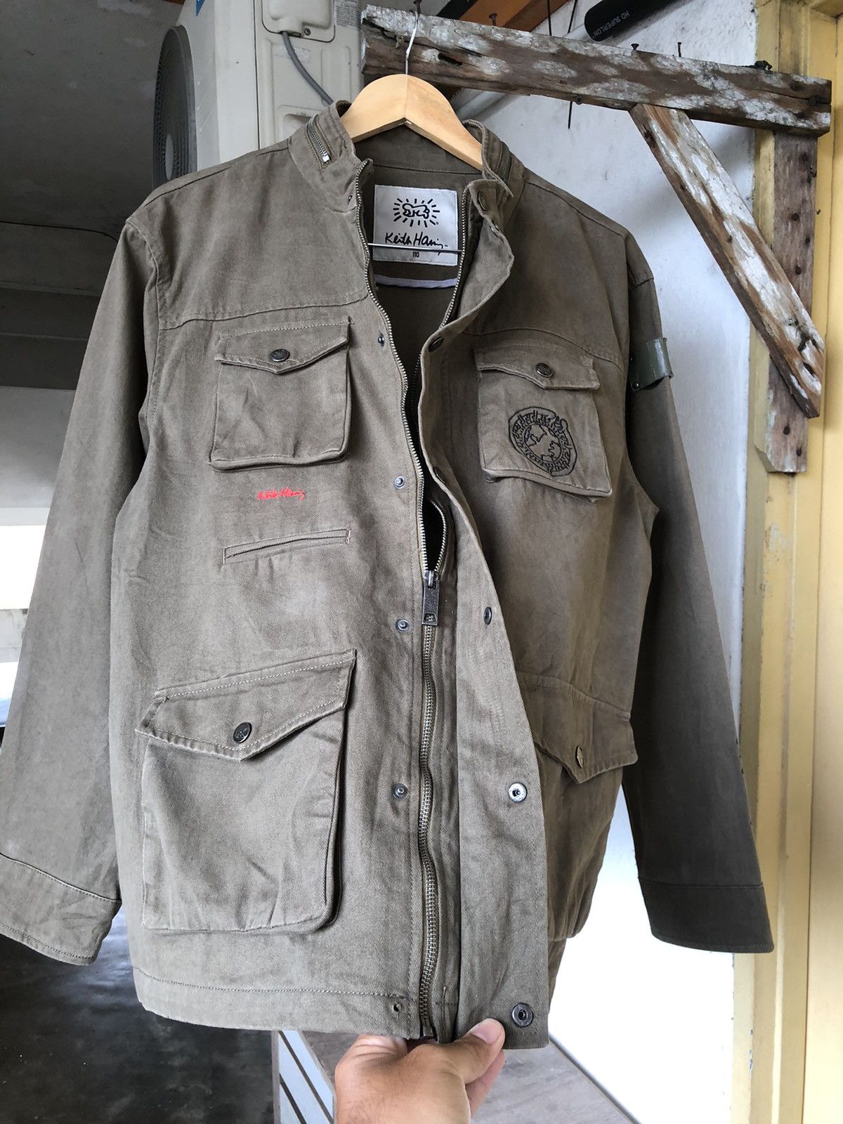 Keith Haring Rare🔥 Keith Haring Army M65 Style Jacket Size US L / EU 52-54 / 3 - 14 Thumbnail