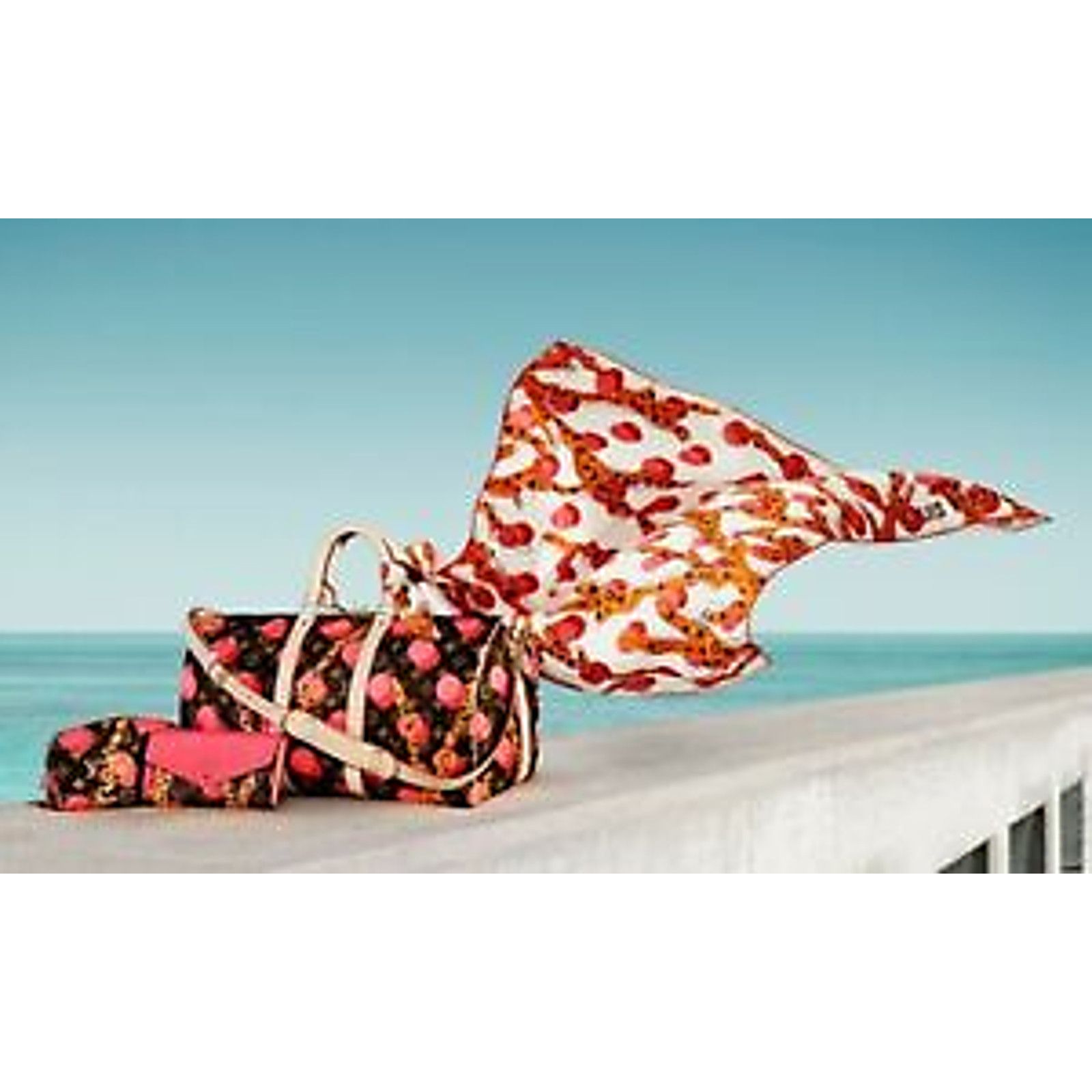 Louis Vuitton Louis Vuitton Ramages Monogram Brown Red Pink Travel Bag Size ONE SIZE - 3 Thumbnail