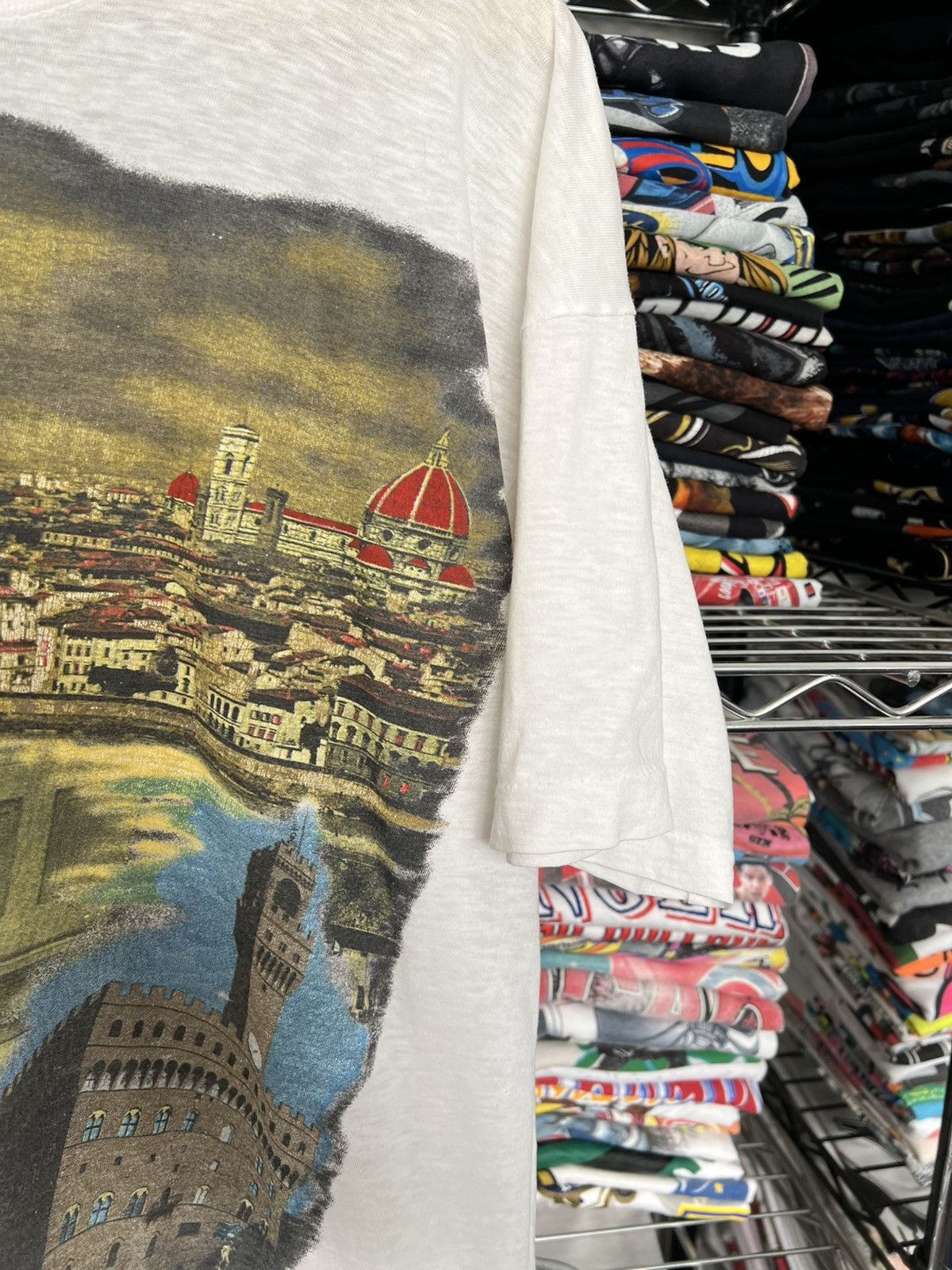 Arts & Science 80s Firenze Italy Michelangelo David Souvenir Tee Size US L / EU 52-54 / 3 - 3 Thumbnail