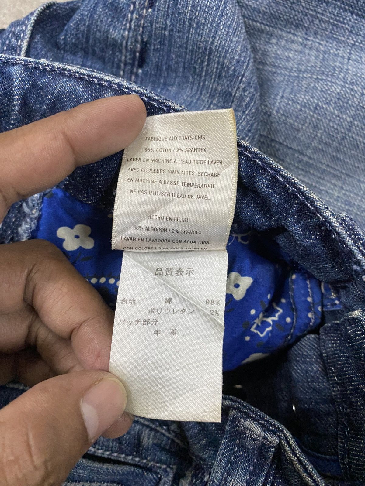 Antik Denim Flare Jeans Antik Denim Low Rise Made in Usa @308 Size US 27 - 12 Thumbnail