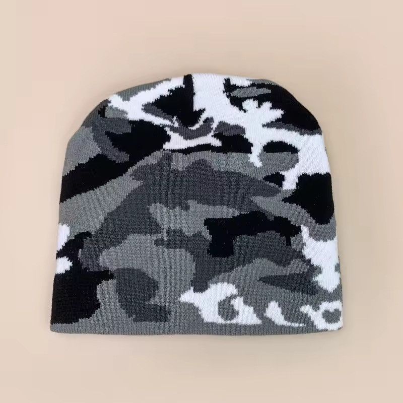 Japanese Brand Camo Beanie Hat | Military Green Camouflage Slouchy Size ONE SIZE - 1 Thumbnail