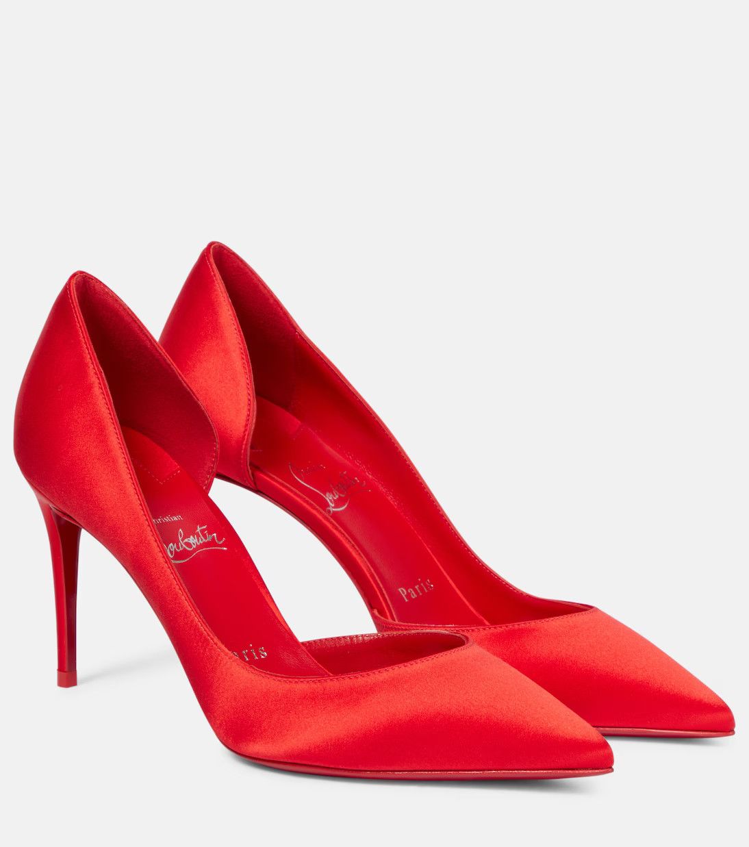 Christian Louboutin o1s1wg110924 Iriza Crepe Pumps in Red Size US 7 / IT 37 - 1 Thumbnail