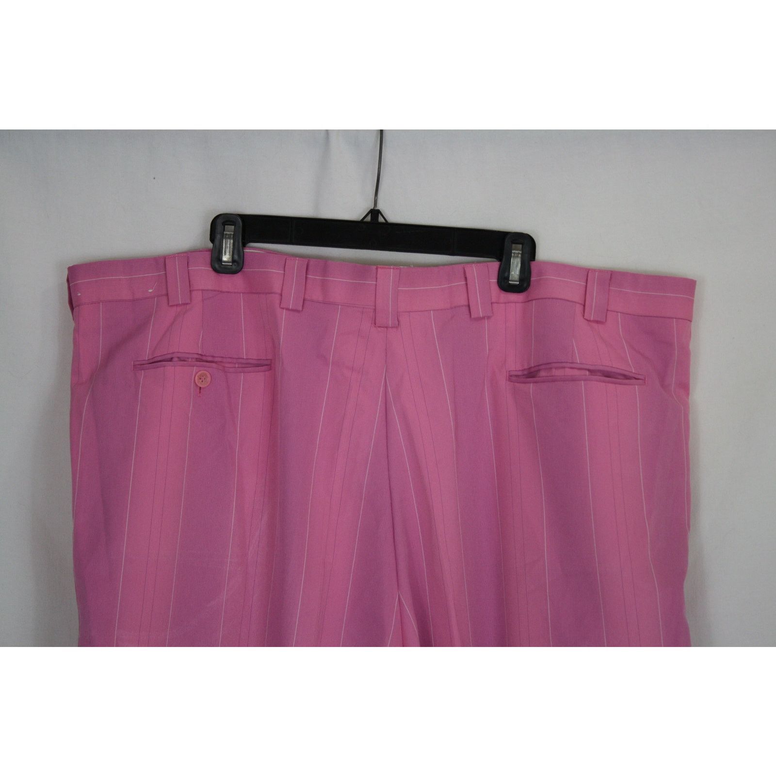 Falcone Vintage Falcone Pink Pinstripe Zoot Suit Mens 58L 46x31 Size 54L - 9 Thumbnail