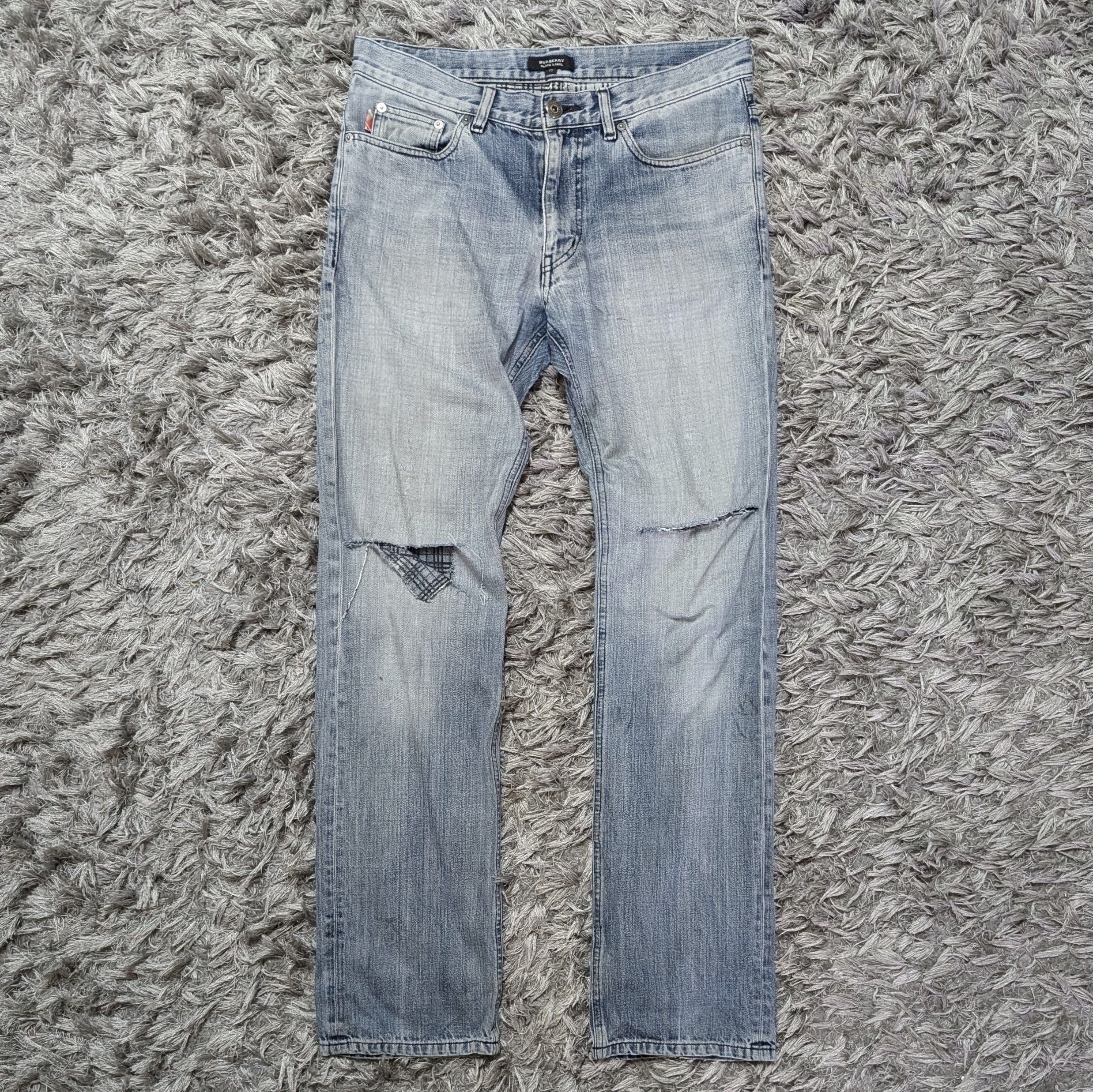 Vintage Burberry Black Label Distressed Denim Japan Lineup