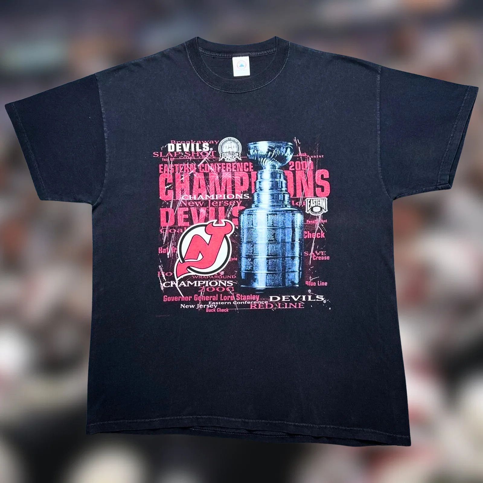 Delta New Jersey Devils 1995 Stanley Cup Champions Shirt USA L NHL Size US L / EU 52-54 / 3 - 1 Thumbnail