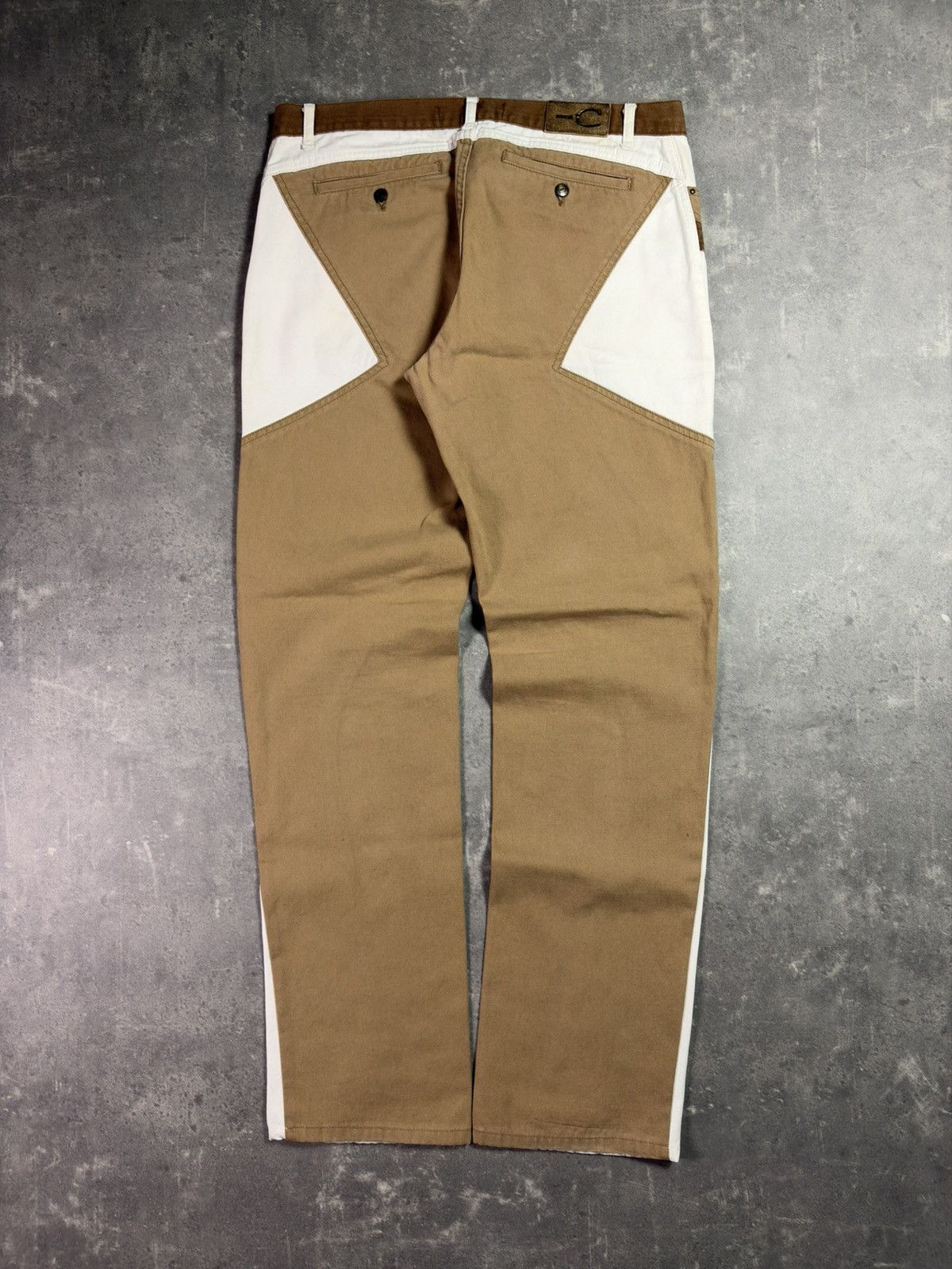Just Cavalli 00s Just Cavalli Geometry Panels Straight Denim Jeans 38 Size US 38 / EU 54 - 2 Thumbnail
