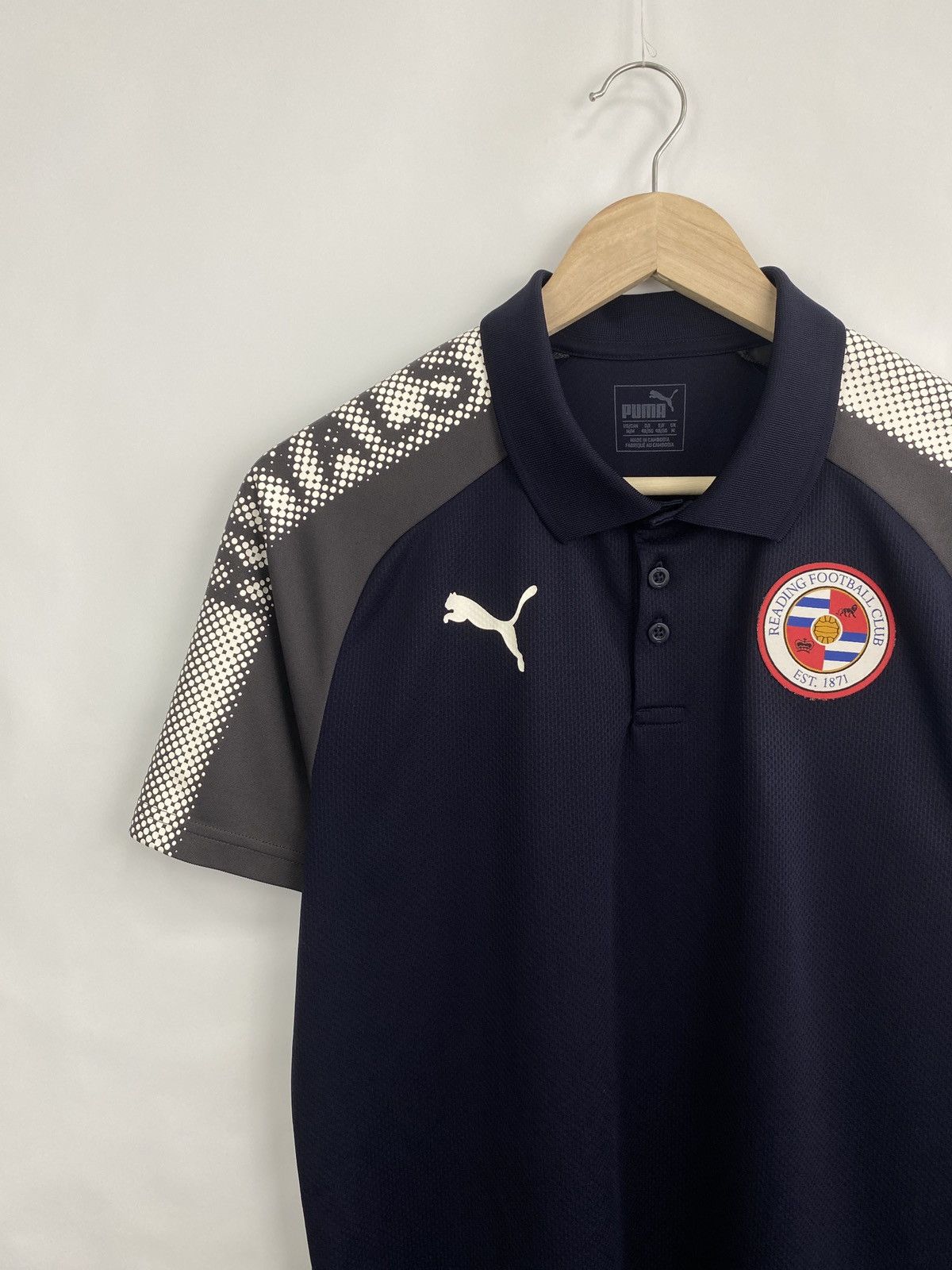 Puma Vintage Y2K Puma Reading Football Club Soccer Polo T-Shirt Size US M / EU 48-50 / 2 - 2 Thumbnail