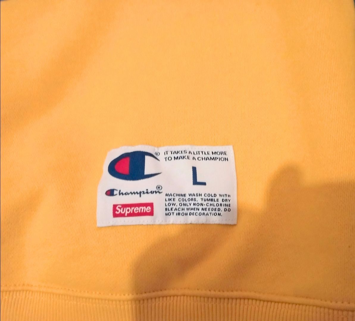 Supreme Supreme Champion Chrome Gold Crewneck (Rare) Size US L / EU 52-54 / 3 - 4 Thumbnail