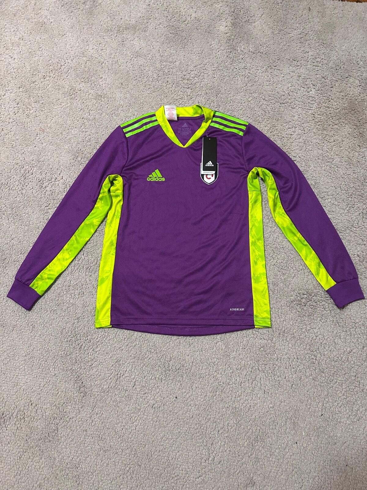 Adidas FULHAM 2020-2021 GOALKEEPER FOOTBALL SHIRT SOOCER JERSEY Size US XS / EU 42 / 0 - 1 Thumbnail