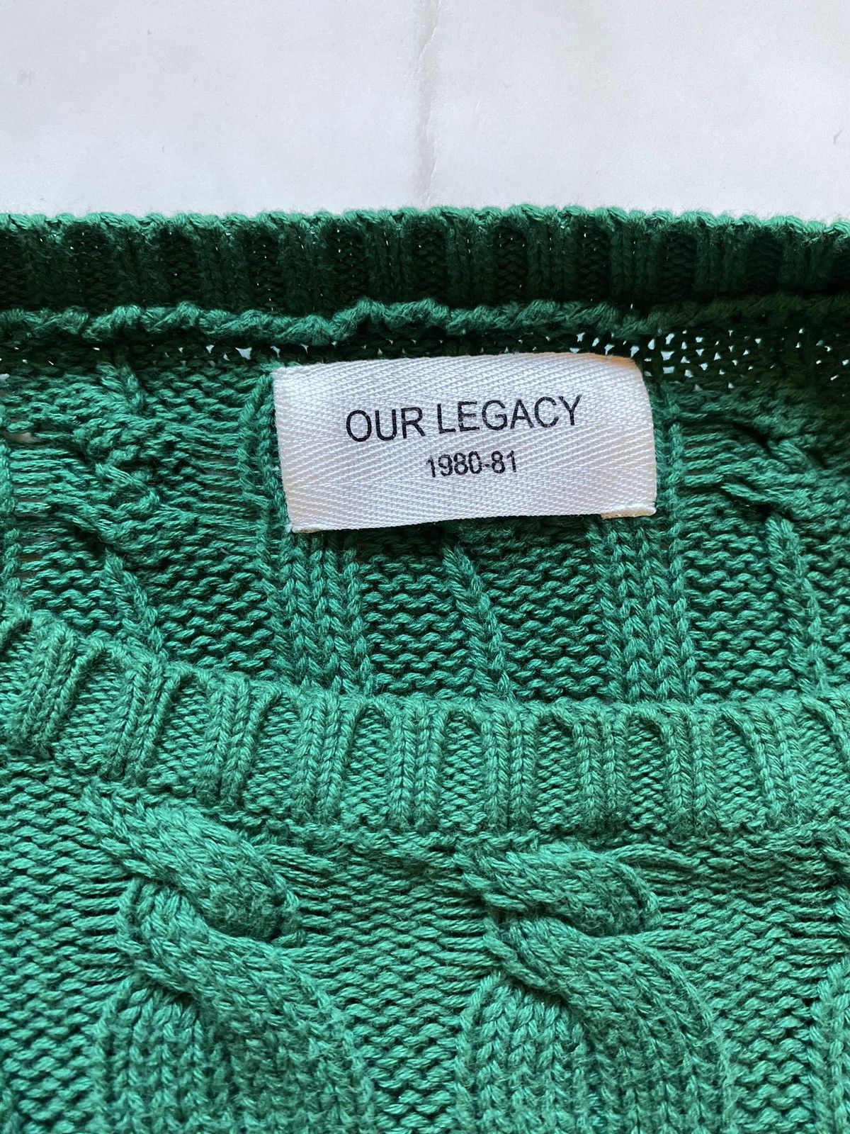 Our Legacy Our Legacy Cable Knit Sweater Size US L / EU 52-54 / 3 - 2 Thumbnail