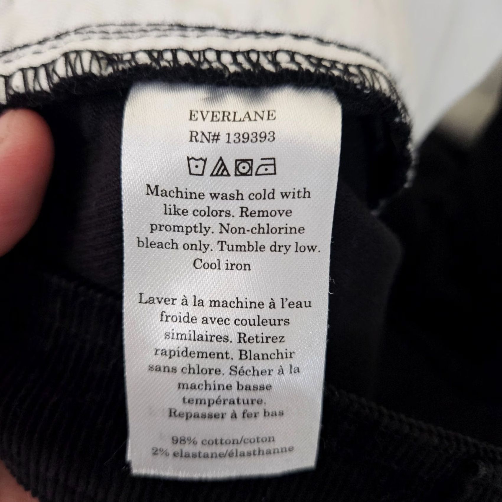 Everlane EVERLANE Black Wide Leg Corduroy High Rise Pant 14 Women's Pants Size 36" / US 14 / IT 50 - 3 Thumbnail