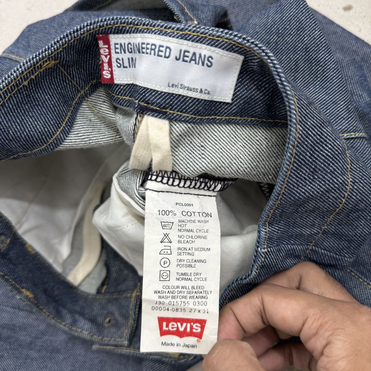Levi's Levis Engineered Jeans Slim Unisex Denim Pants Size 25" / US 0 / IT 36 - 16 Thumbnail