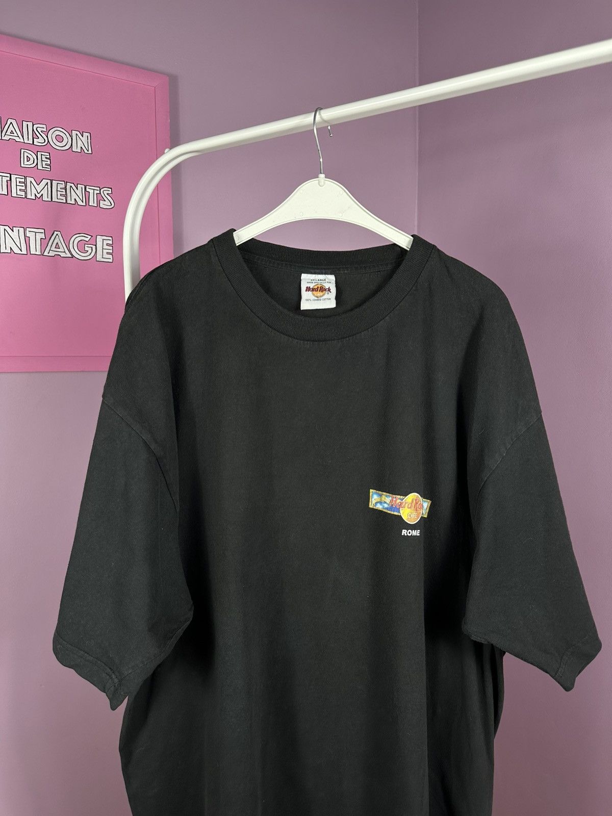 Hard Rock Cafe Hard Rock Cafe Rome Vintage 90s T Shirt Promo Distressed Size US XXL / EU 58 / 5 - 6 Thumbnail