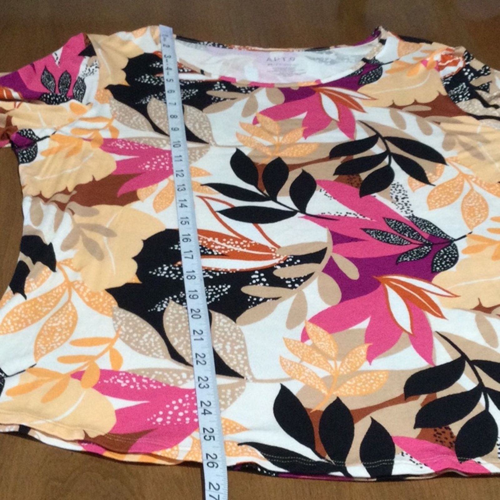 Apt. 9 Apt 9 Multicolor Foliage Print Soft 3/4 Sleeve Tunic Size XL Size XL / US 12-14 / IT 48-50 - 13 Thumbnail