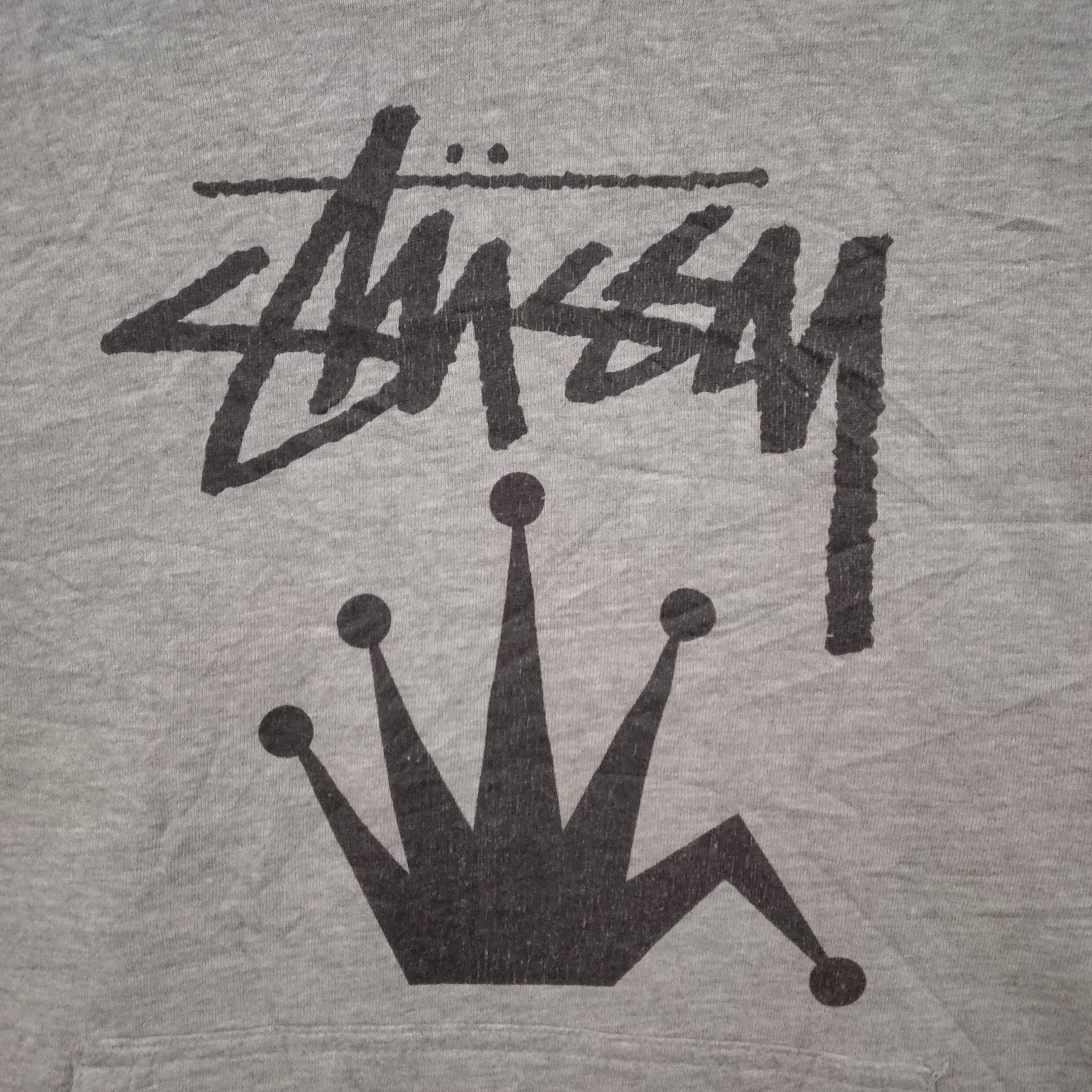 Stussy Stussy Crown Distressed Style Pullover Hoodie Size US M / EU 48-50 / 2 - 3 Thumbnail