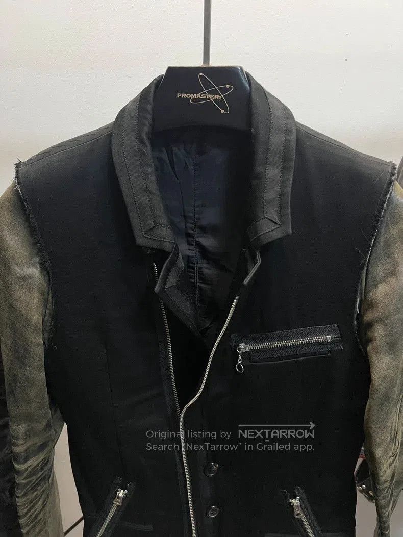 Undercover Undercover suit with patchwork leather sleeves. Size US L / EU 52-54 / 3 - 3 Thumbnail