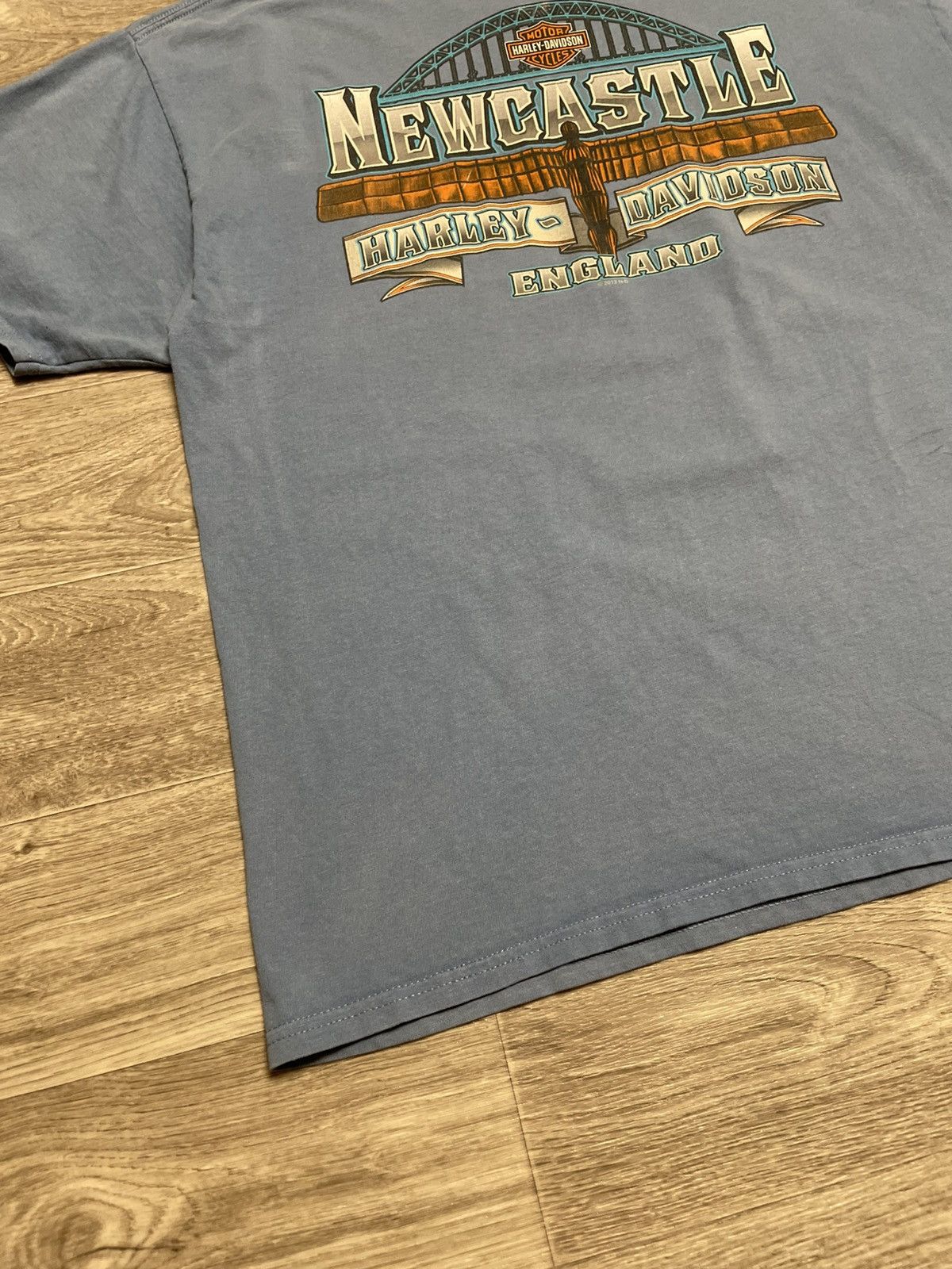 Harley Davidson Vintage Harley Davidson Newcastle England 2013s T-Shirt Size US XL / EU 56 / 4 - 16 Thumbnail