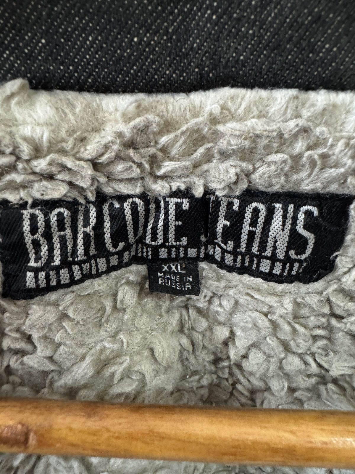 If Six Was Nine Vintage Barcode Jeans Denim Jacket Sherpa Size US XXL / EU 58 / 5 - 11 Thumbnail