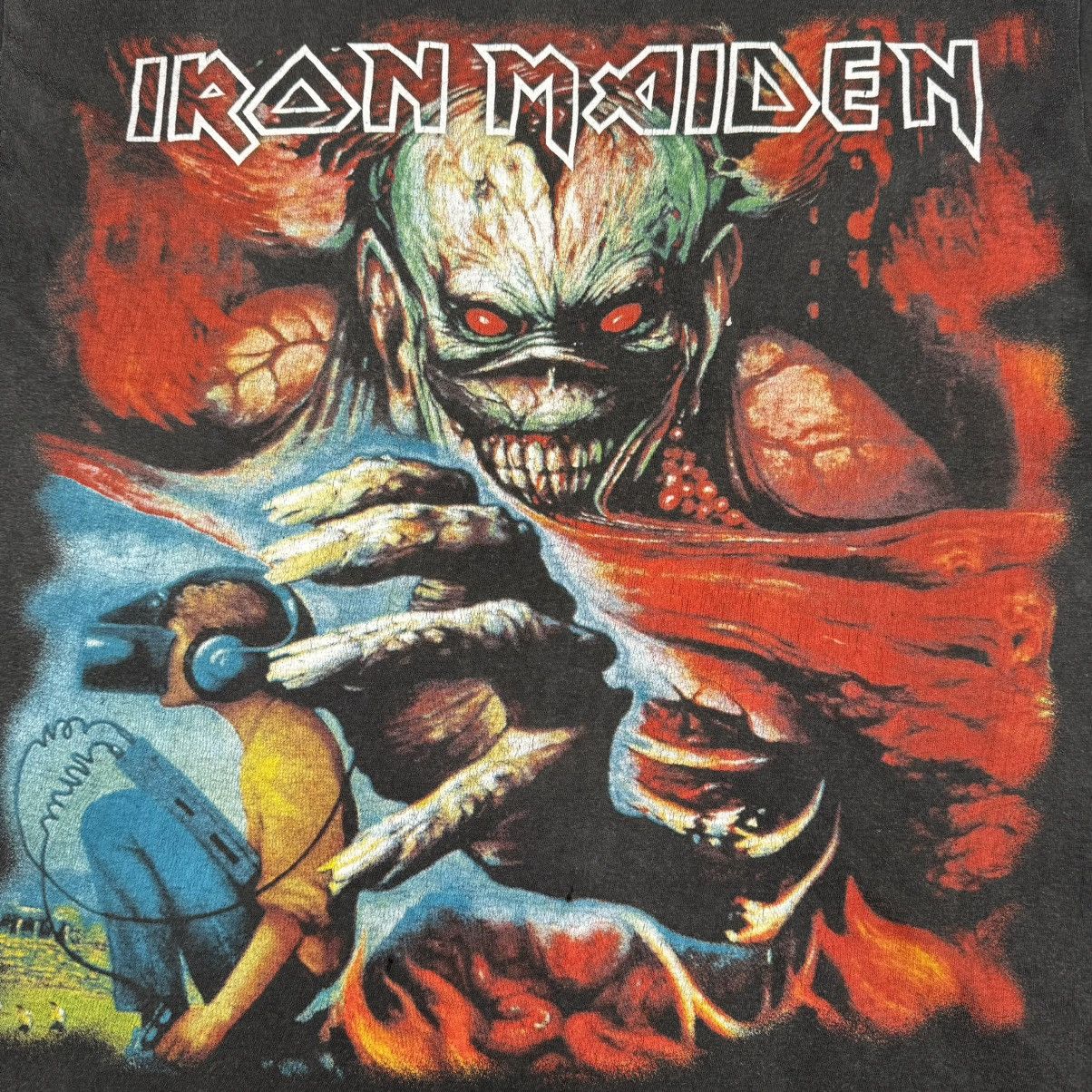 Band Tees Vintage 1998 Iron Maiden ‘Virtual XI’ Rare Euro Tour T Shirt Size US XL / EU 56 / 4 - 5 Thumbnail