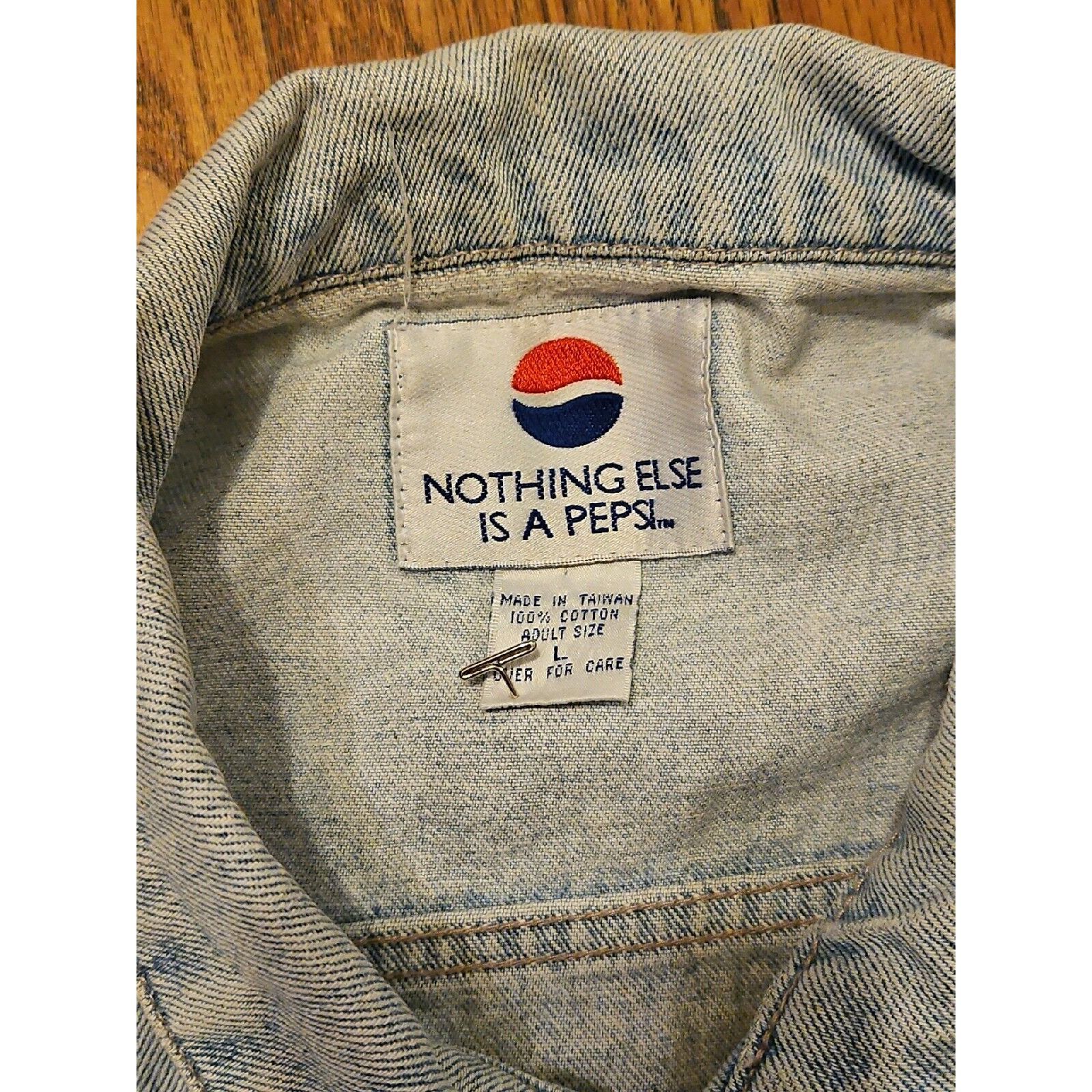 Pepsi Pepsi Jacket Mens Large Distressed Denim Trucker Blue Jean Y Size US L / EU 52-54 / 3 - 9 Thumbnail