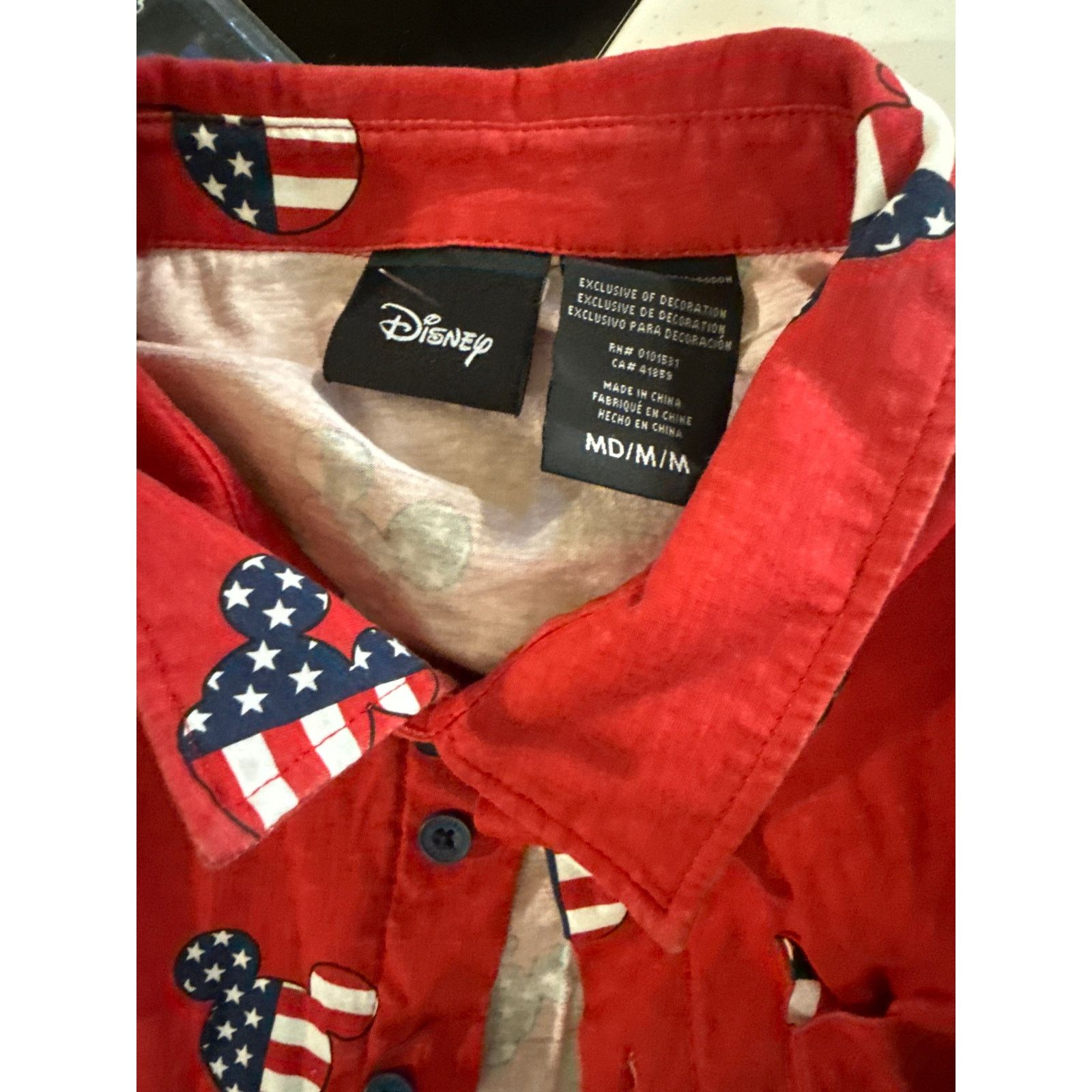Disney DISNEY men’s American flag Mickey pocket tee romper M Size US M / EU 48-50 / 2 - 2 Thumbnail