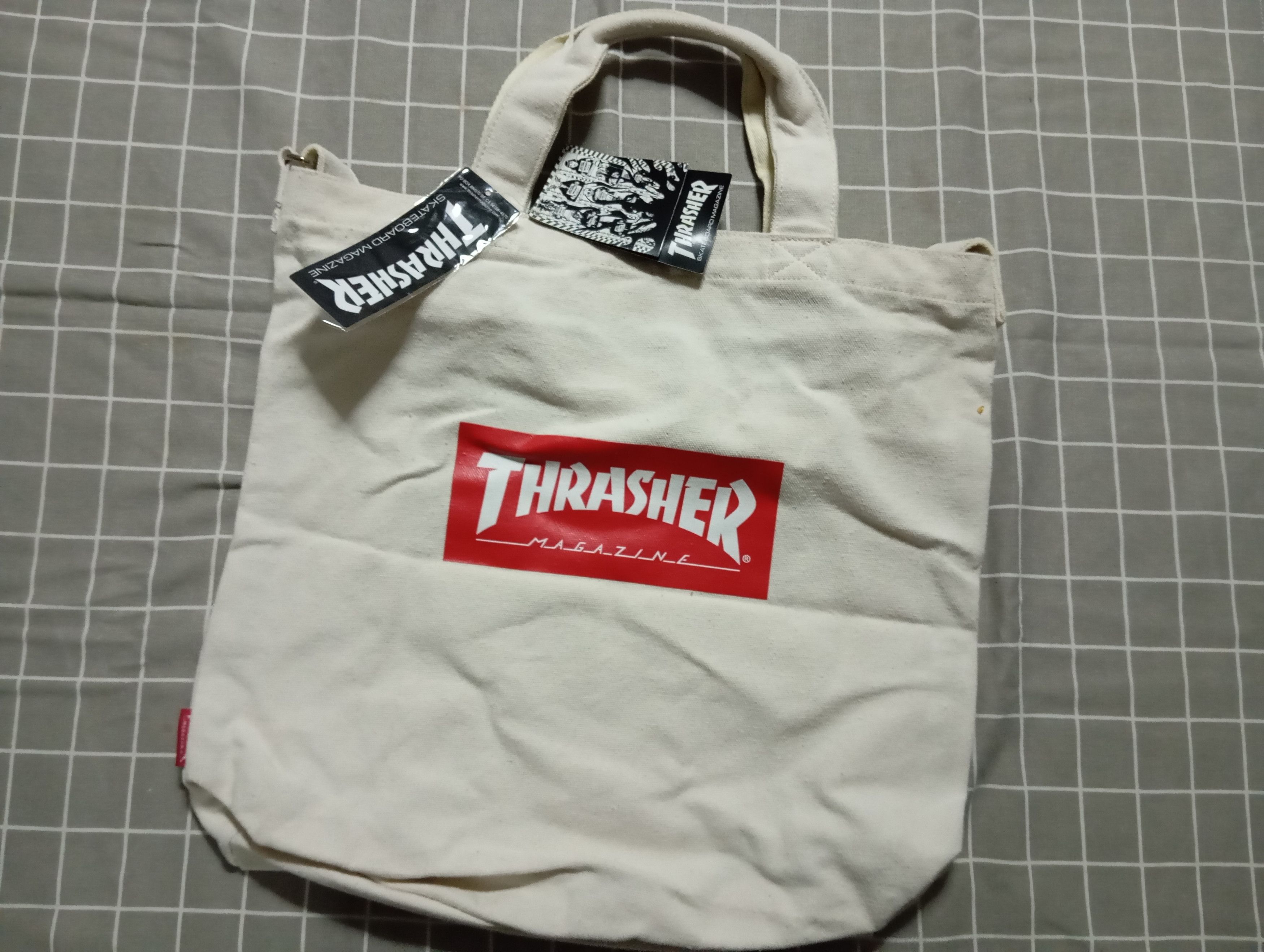 Thrasher NEW Thrasher Magazine 🛹 2way Shoulder & Tote Bag BIG 💥 Size ONE SIZE - 4 Thumbnail