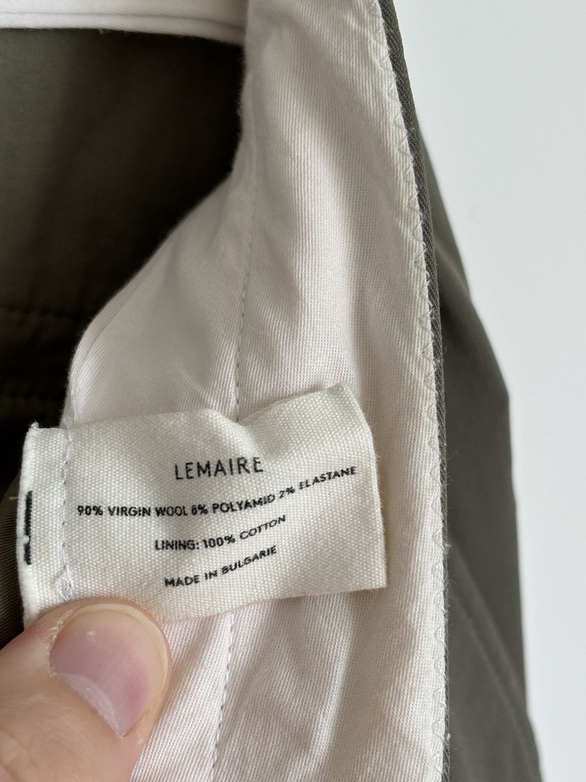 Lemaire Virgin wool two pleat pants, verdigris, 52 Size US 34 / EU 50 - 5 Thumbnail