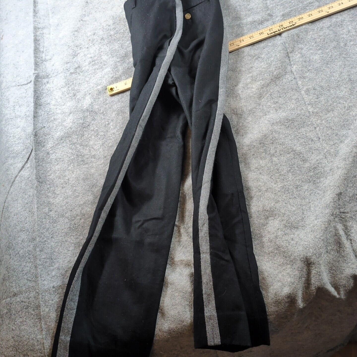 DIGAWEL DIGAWEL Slacks Black with Gray Stripes Size 3 (L) 100% Wool Size US 34 / EU 50 - 7 Thumbnail