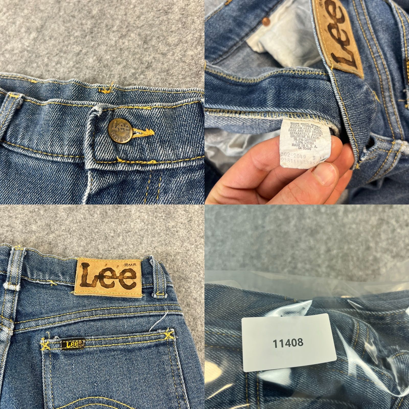 Lee VINTAGE Lee Riders Jeans Womens 26 30 UK 8 Relaxed Straight High Waist Mid Wash Denim Blue 5-Pocket Womens Jeans Boy? Size 30" / US 8 / IT 44 - 8 Thumbnail