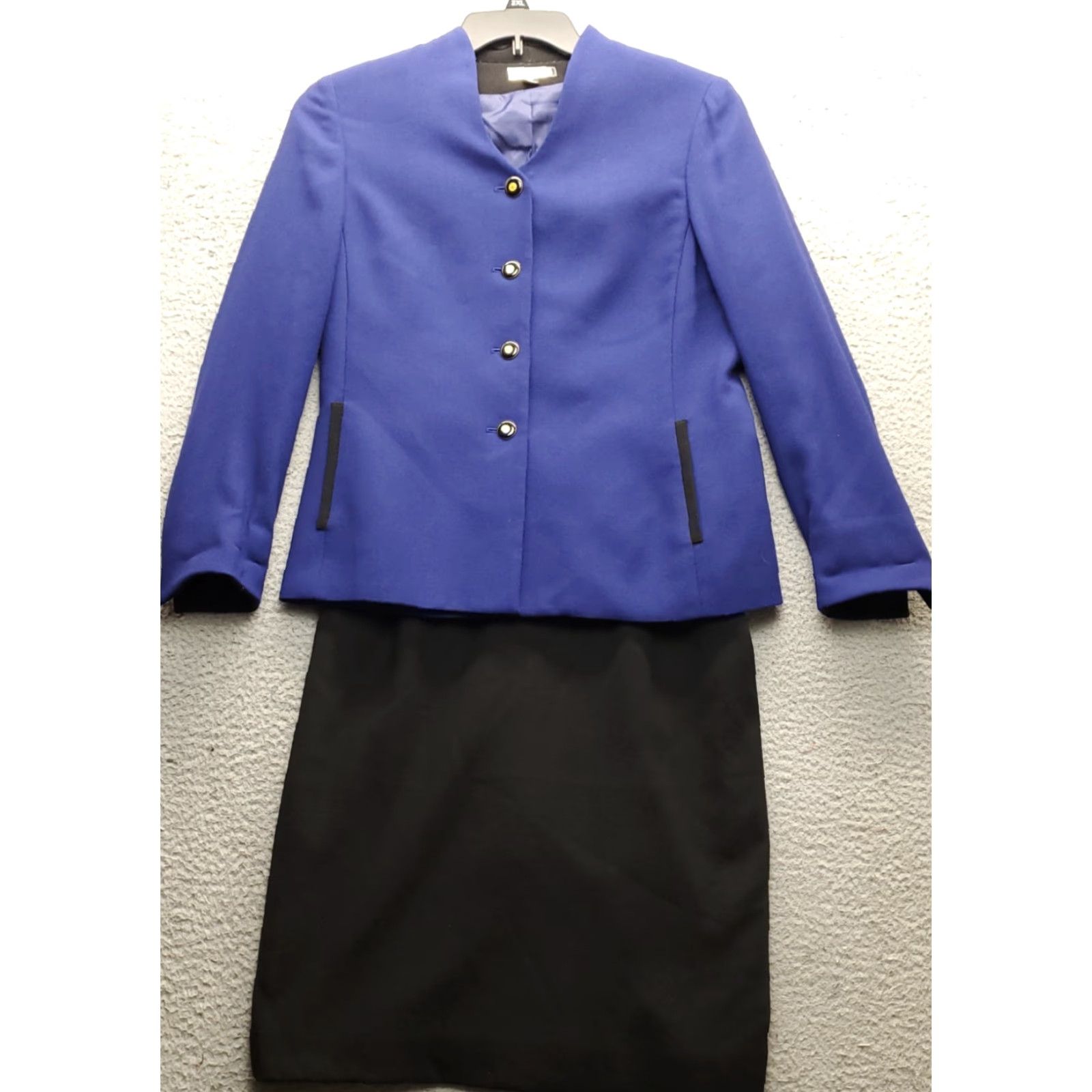 Kasper Kasper A.S.L. 2 Piece Suit Blazer & Skirt Womens Size 8P Multicolor Single-Breasted Shoes? Size 30" / US 8 / IT 44 - 2 Thumbnail