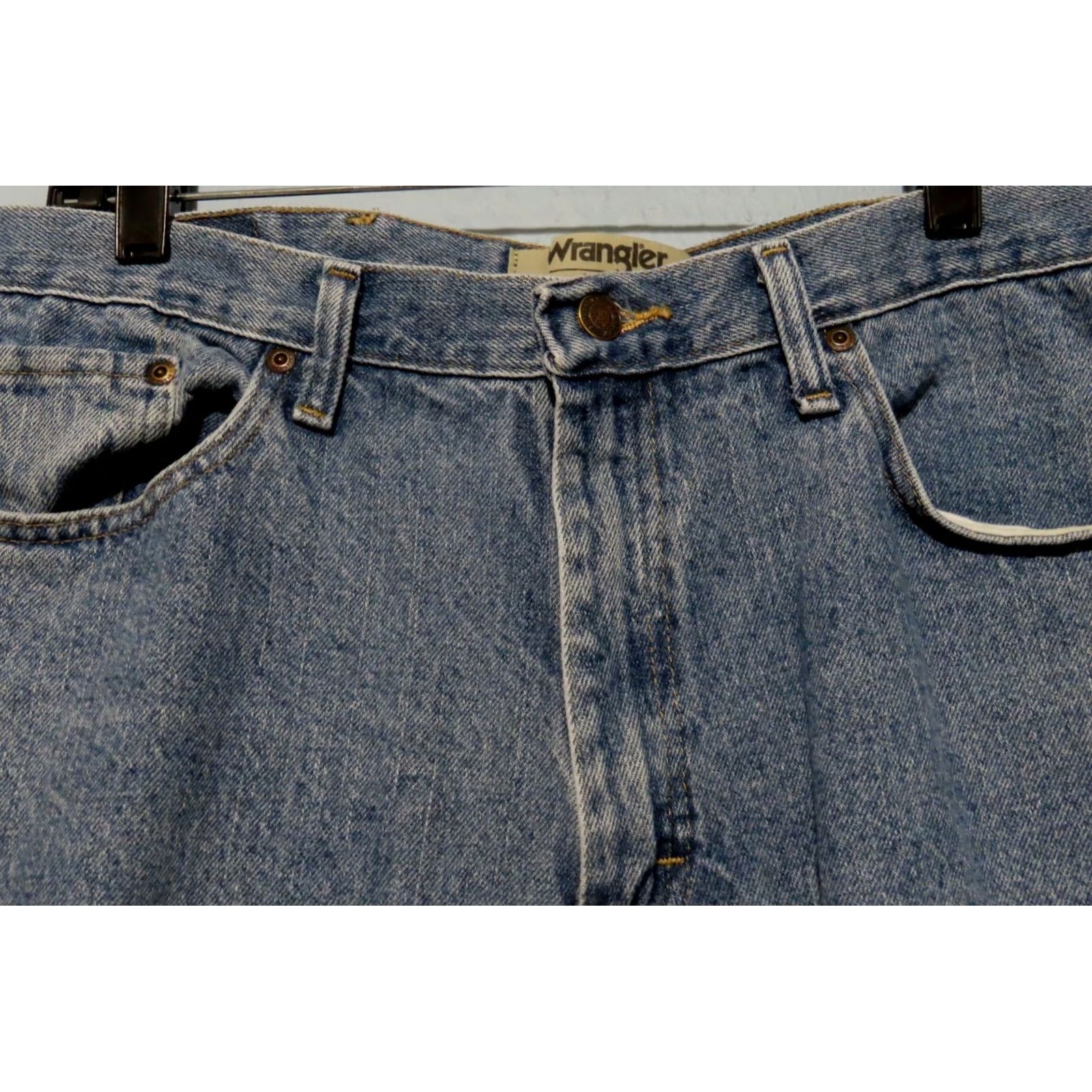 Wrangler Wrangler Authentics Denim Jean Shorts Men's 38 Blue 5 Pocket Zip Casual Workwear Size US 38 / EU 54 - 4 Thumbnail