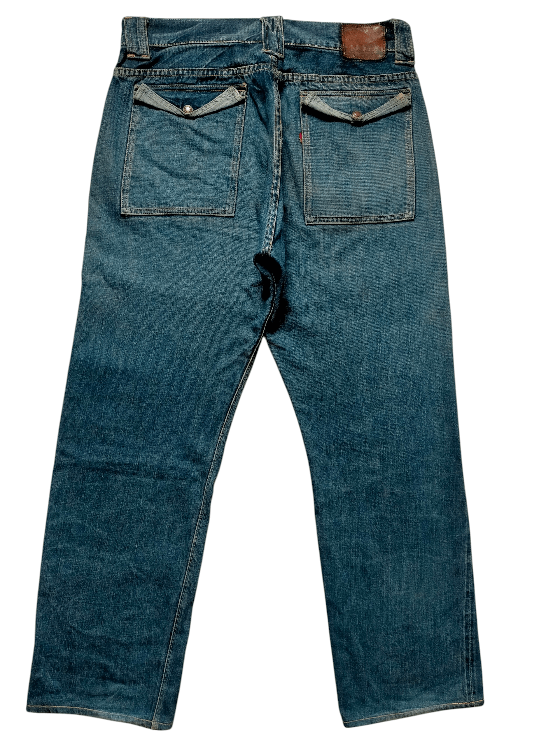 Full Count & Co. Vintage 90s Full Count & Co Selvedge Bush Pants Denim Japan Size US 34 / EU 50 - 3 Thumbnail