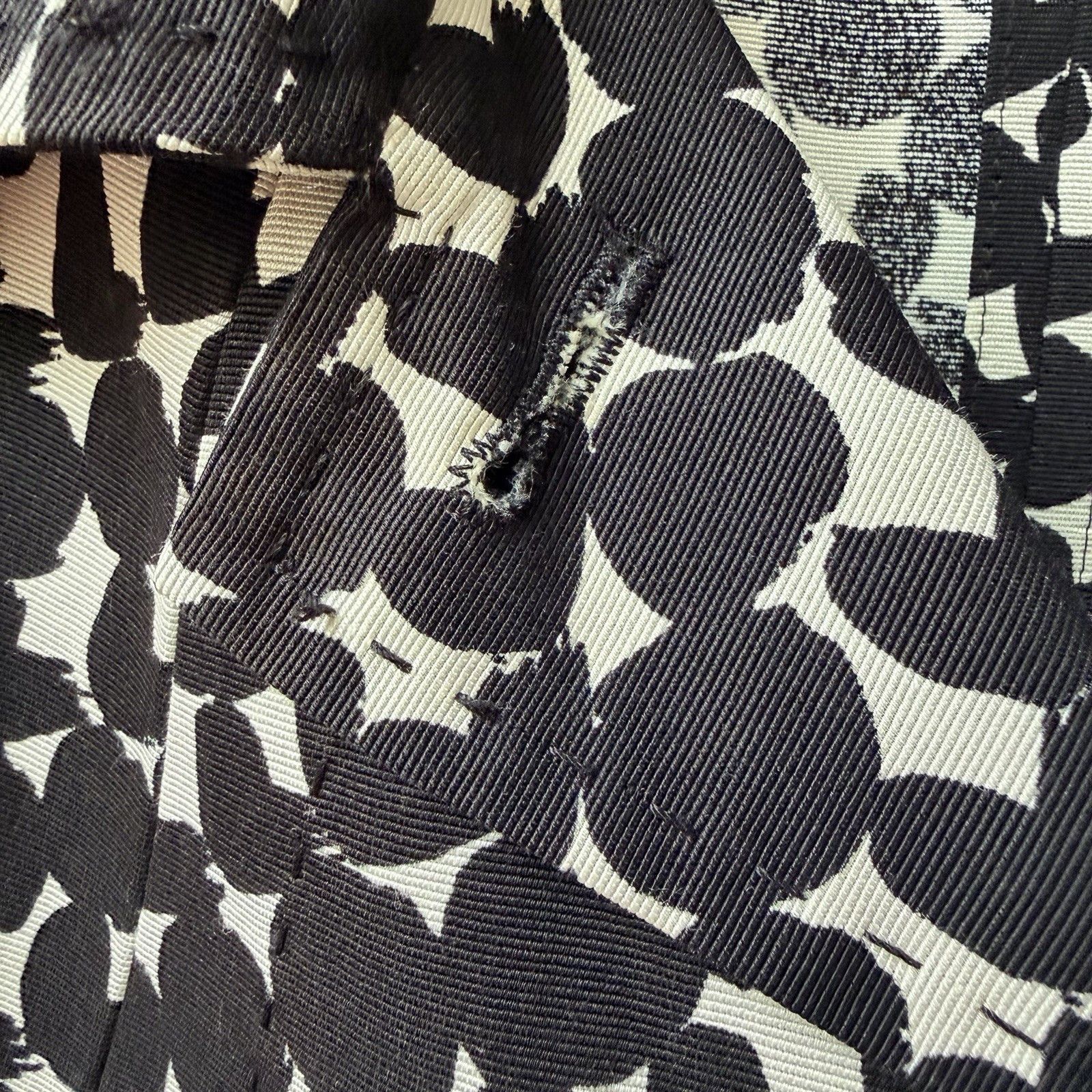 Max Mara Max Mara Blazer Jacket Womens US 10 Black White Abstract Size L / US 10 / IT 46 - 7 Thumbnail