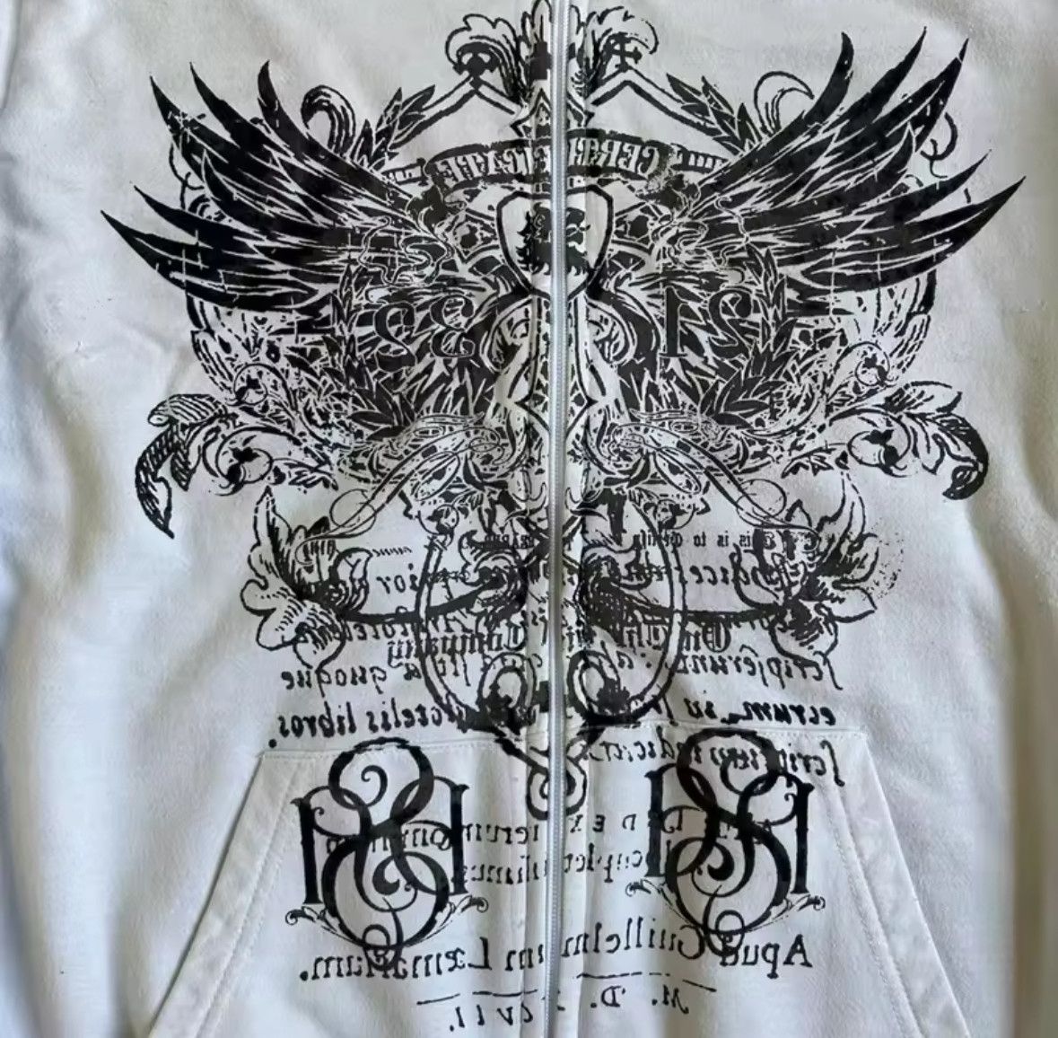 Other Fashion Y2K Retro Ins Gothic Wings Grunge Zip Hoodies Size US S / EU 44-46 / 1 - 3 Thumbnail