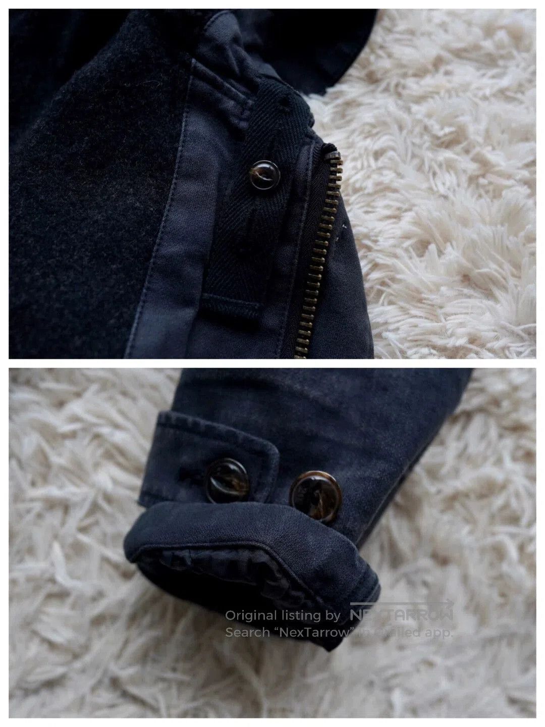 Neighborhood Black Toggle-Button Hooded Coat Size S. Size US S / EU 44-46 / 1 - 7 Thumbnail