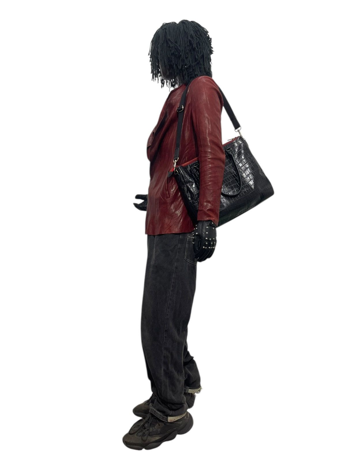 Genuine Leather Crocodle Embossed Leather mConcerto Tote Shoulder Bag 2🟩2 Size ONE SIZE - 2 Thumbnail