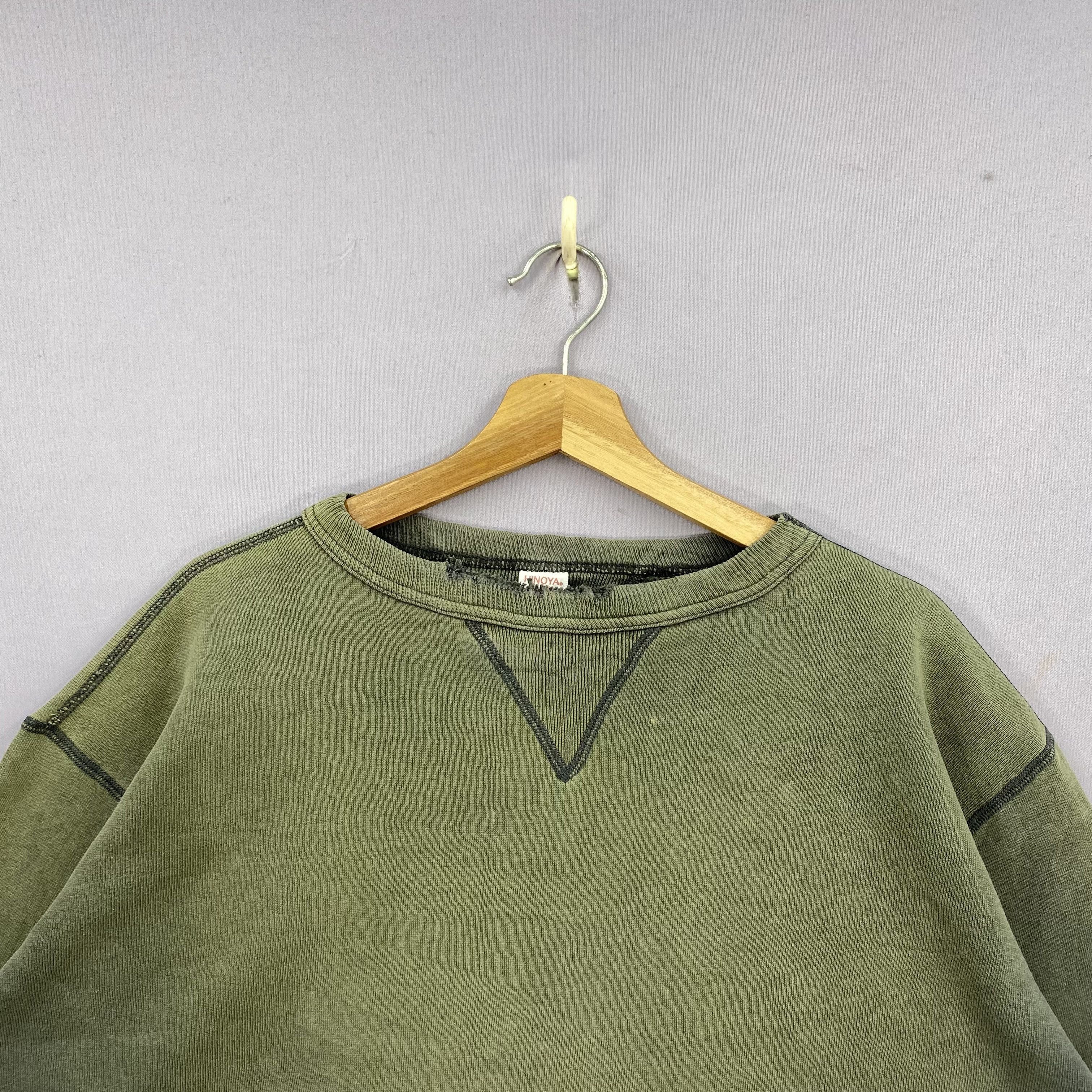 Japanese Brand Vintage 80s Hinoya Jumper Double V Stitch Faded Sweater Size US XL / EU 56 / 4 - 3 Thumbnail
