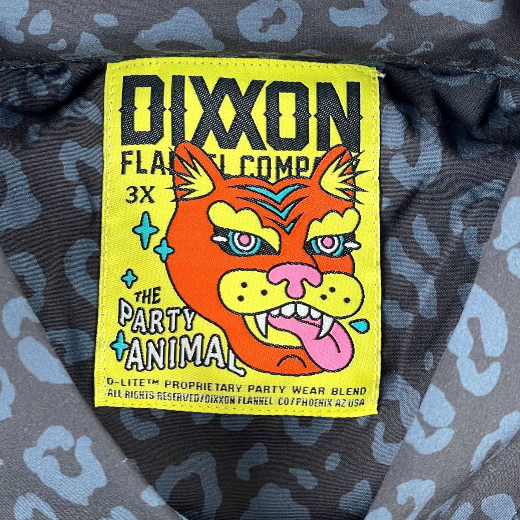 Vintage DIXXON Shirt Men 3X The Party Animal Short Sleeve Button-Up Black 3X Mens Party Animal Shirt Dollar Not Available Size US XXL / EU 58 / 5 - 3 Thumbnail