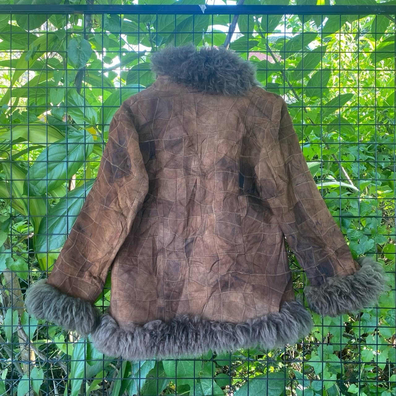 Genuine Leather × Vintage Vintage Fluffy Quilted Leather Jacket Size L / US 10 / IT 46 - 9 Thumbnail