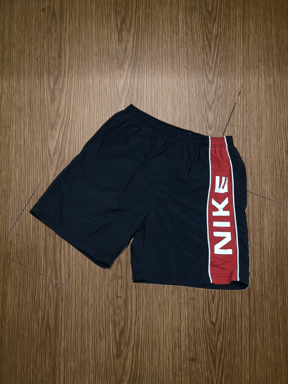 Nike Vintage Y2K Nylon Nike Shorts 00s Drill Size US 30 / EU 46 - 1 Thumbnail