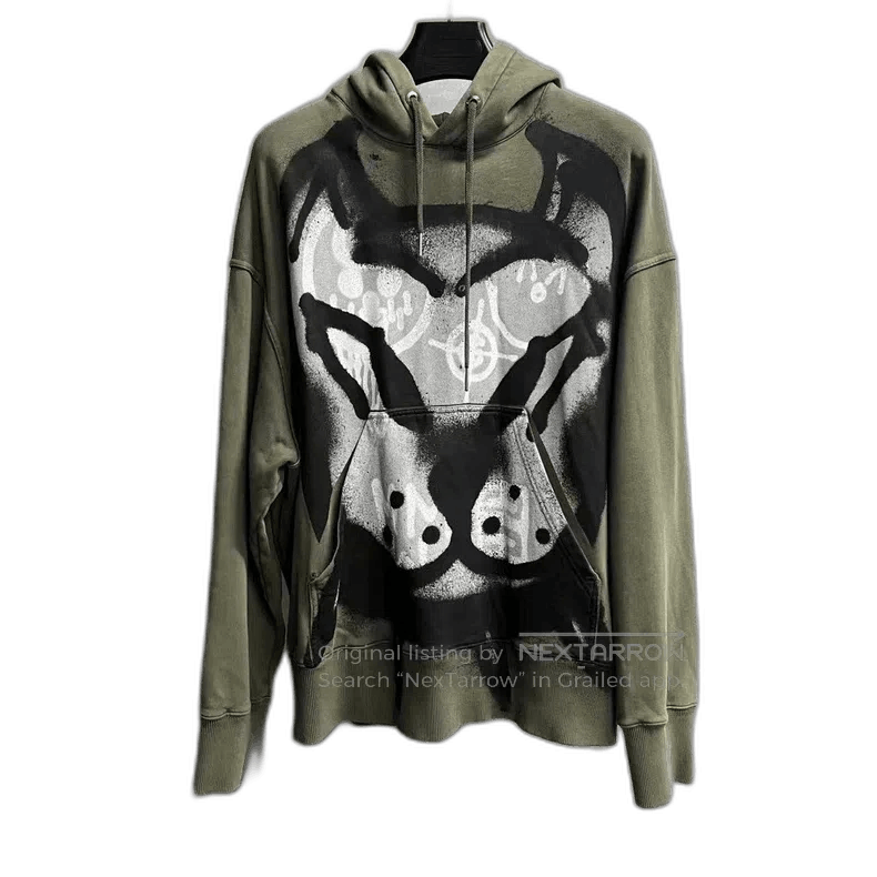 Givenchy Givenchy Green Hooded Sweatshirt Chito Collaboration. Size US XS / EU 42 / 0 - 1 Thumbnail
