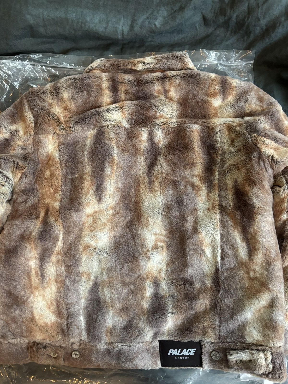 Palace Faux Fur Trucker Jacket
