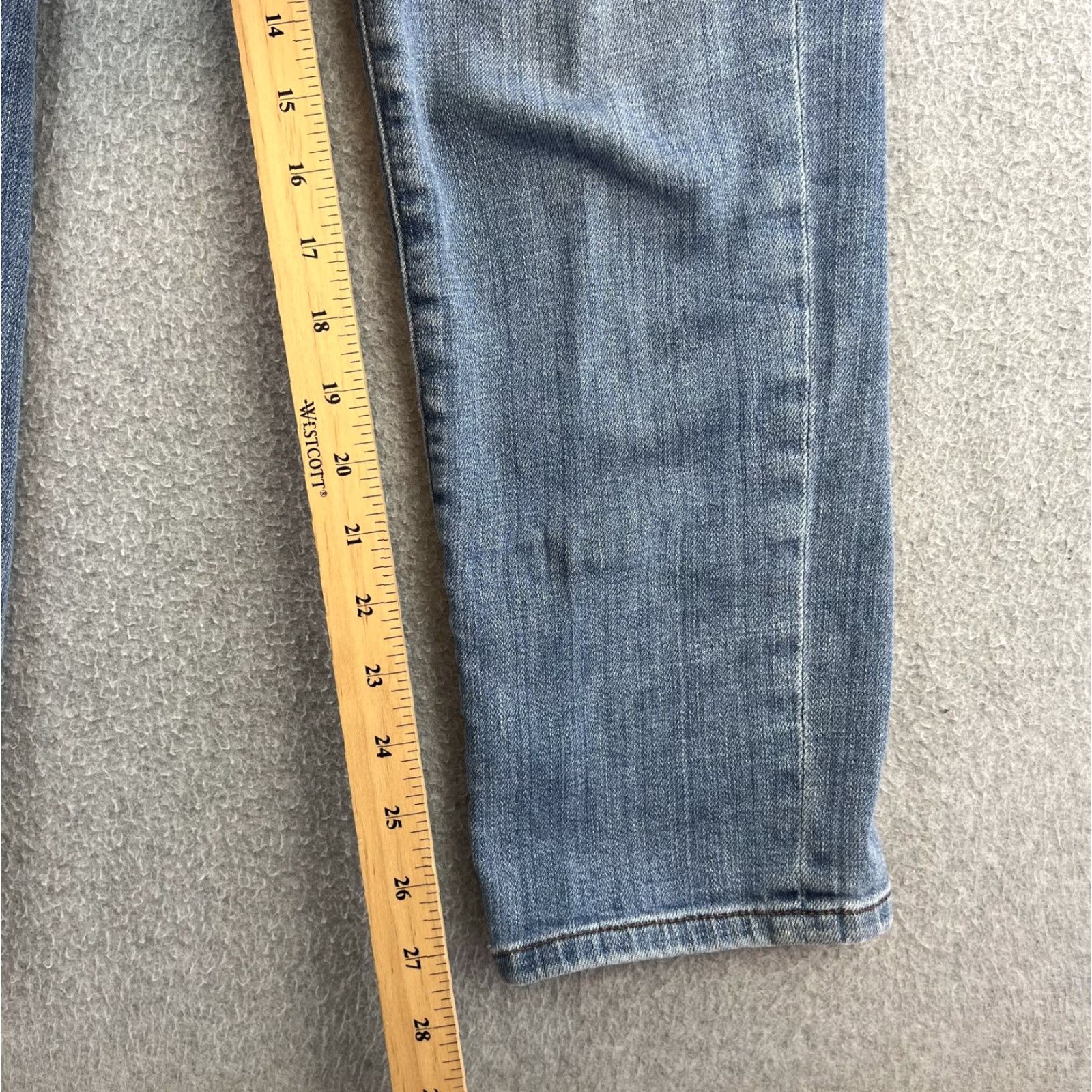 Eileen Fisher Eileen Fisher Jeans Womens 8 Blue Denim Straight Leg Mid Rise Classic Stretch Pants Ladies Jeans Size 30" / US 8 / IT 44 - 3 Thumbnail